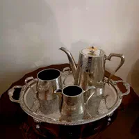 تیست سیلور پلیت مارکدار انگلیس همراه سینی|صنایع دستی و سایر لوازم تزئینی|تهران, شهران شمالی|دیوار