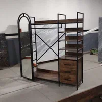 رگال فلزی با آینه متحرک|کتابخانه، شلف، قفسه‌های دیواری|مشهد, نوید|دیوار