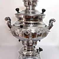 سماور 5 لیتری گازی وین مدل پارسه قلم زنی