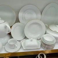 سرویس چینی لب طلا|ظروف سرو و پذیرایی|تبریز, |دیوار