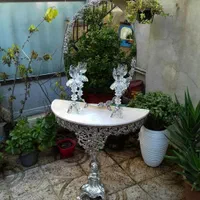 آیینه و شمعدان با میز ، روکش نقره و طرح برنز|آینه|تهران, یاخجی آباد|دیوار