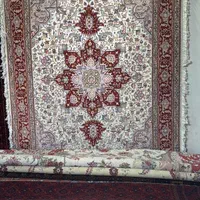 قالیچه گل ابریشم هریس تبریز