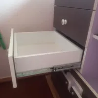 تخت نوجوان وگهواره کودک به همراه میزباسه کشو ۲طبقه|تخت و سرویس خواب|شاهین‌شهر, طالقانی|دیوار