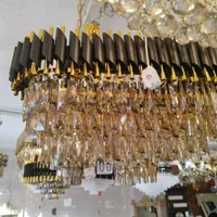 لوستر لاینر کریستالی تخت جمشید|لوستر و چراغ آویز|اهواز, حصیرآباد|دیوار