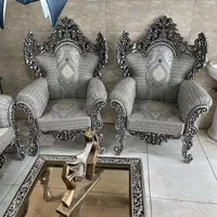 مبل سلطنتی نقره ای|مبلمان خانگی و میز عسلی|شاهین‌شهر, گرگاب|دیوار