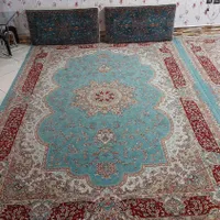 ۵ تخته فرش ۶متری یک طرح آبی فیروزه ای