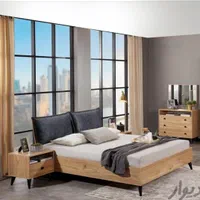سرویس اتاق خواب عروس تخت دو نفره تخت دونفره|تخت و سرویس خواب|مشهد, سیس‌آباد|دیوار
