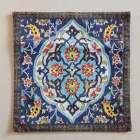 کوسن سنتی مخمل جدید طرح کاشی و گل و مرغ|رختخواب، بالش، پتو|تهران, منیریه|دیوار