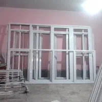 انواع درب و پنجره دوجدارهupvc توری پلیسه|مصالح و تجهیزات ساختمان|بومهن, |دیوار