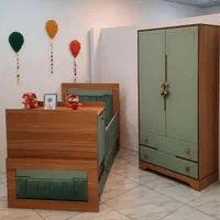سرویس خواب سیسمونی کودک ونوجوان تخت کمد درآور|تخت و صندلی بچه|همدان, |دیوار