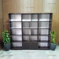 قفسه کتابخانه 3تیکه دربدار کیاچوب البرز|کتابخانه، شلف، قفسه‌های دیواری|کرج, عظیمیه|دیوار