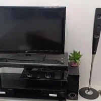 تلویزیون LG به همراه میز و ۳باند