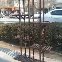 استند گل از جنس چوب روس ۶ طبقه برای ۱۵ عدد گلدان|گل و گیاه طبیعی|اصفهان, مصلی|دیوار