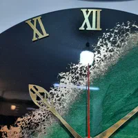 ساعت دیواری طرح سبز درخشان|ساعت دیواری و تزئینی|تهران, مجیدیه|دیوار