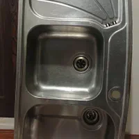 سینگ دو لگنه توکار برند اخوان تمام استیل