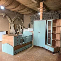 سرویس خواب کودک سیسمونی|تخت و سرویس خواب|گلستان (تهران), |دیوار