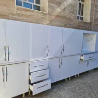 کابینت های گلاس سفید اصل ۱۵ تیکه نو نو نو|مصالح و تجهیزات ساختمان|کرمانشاه, |دیوار