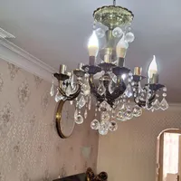 ۲عدد لوستر کریستالی