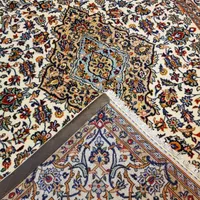 جفت قالیچه دستباف شادسر کاشان کرک مارکدار لچک‌ترنج|فرش|تهران, بازار|دیوار