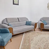 فروش یک دست مبل ۸ نفره در حد نو|مبلمان خانگی و میز عسلی|شیراز, دشت چنار|دیوار