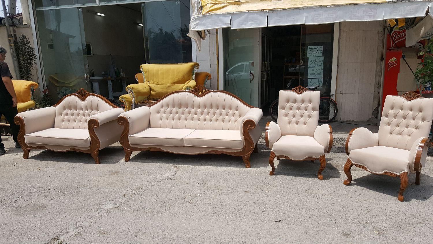 تعمییرات انواع مبل وصندلی قبل بعد نمونه کار|خدمات پیشه و مهارت|آمل, |دیوار