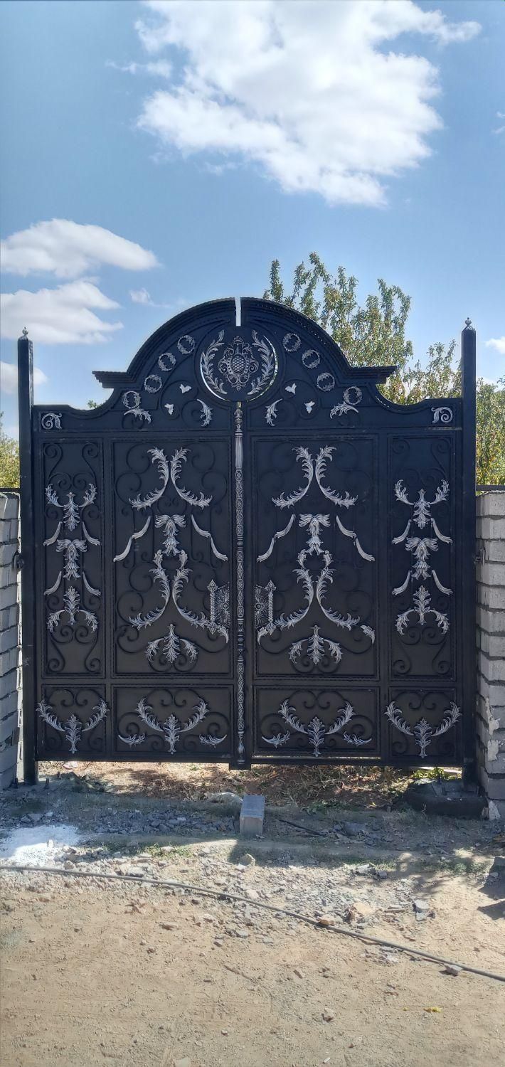 درب باغ باغیBp8طرح نقره ای مشکی،درب حیاطی،ویلایی52|مصالح و تجهیزات ساختمان|دماوند, دماوند|دیوار