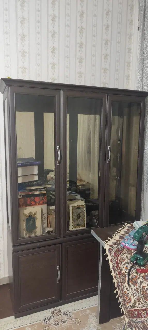 کمد بوفه کتابخانه|کتابخانه، شلف، قفسه‌های دیواری|کرج, شاهین‌ویلا|دیوار