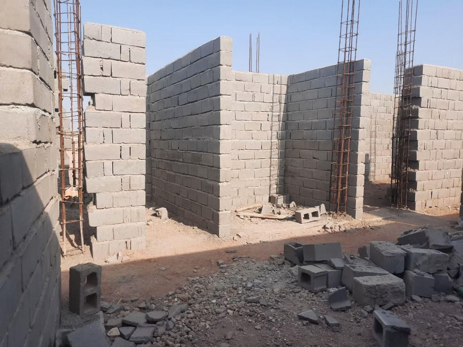 زمین نیمه ساخت طرح دو طبقه|فروش زمین و ملک کلنگی|هرمز, |دیوار