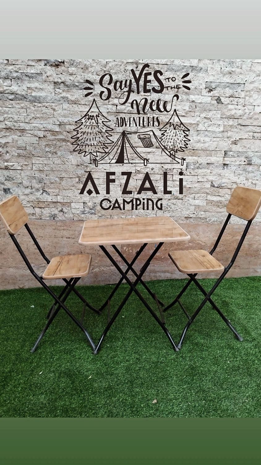 صندلی ام دی اف تاشو میز تاشو بالکنی ، باغی|صندلی و نیمکت|کرج, عظیمیه|دیوار