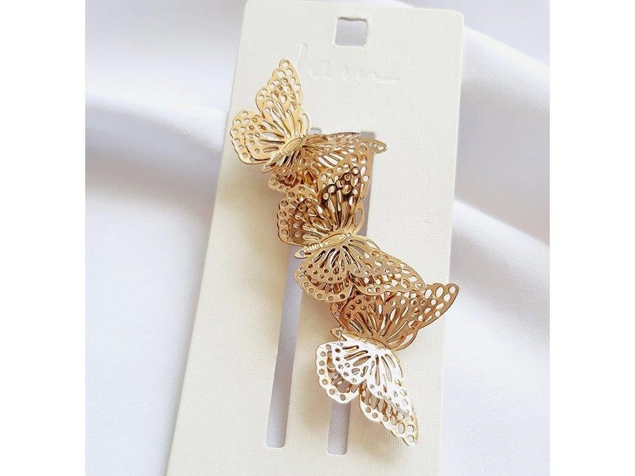 گیره مو پروانه طلایی، زیبایی پرواز پروانه بر موها|بدلیجات|اصفهان, نقش جهان|دیوار