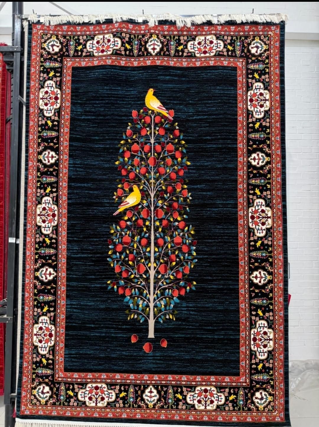 انواع فرش قرمز سبز آبی ۷۰۰شانه صادراتی اکرولیک|فرش|کاشان, شهید زجاجی|دیوار