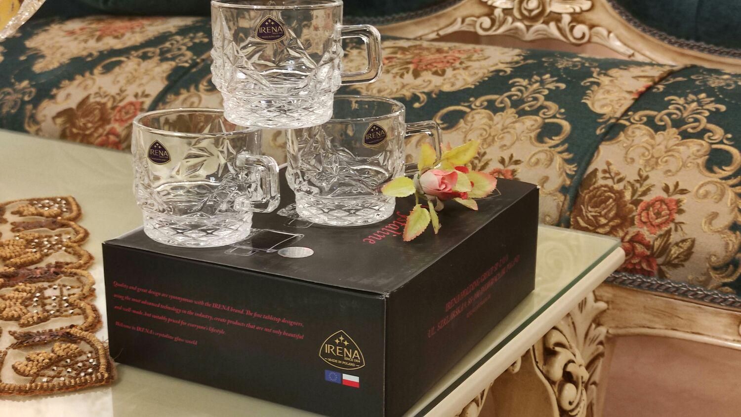 فنجان کریستال لهستان پارچ لیواسبدشکلات سینی پذیرای|ظروف سرو و پذیرایی|تهران, آجودانیه|دیوار