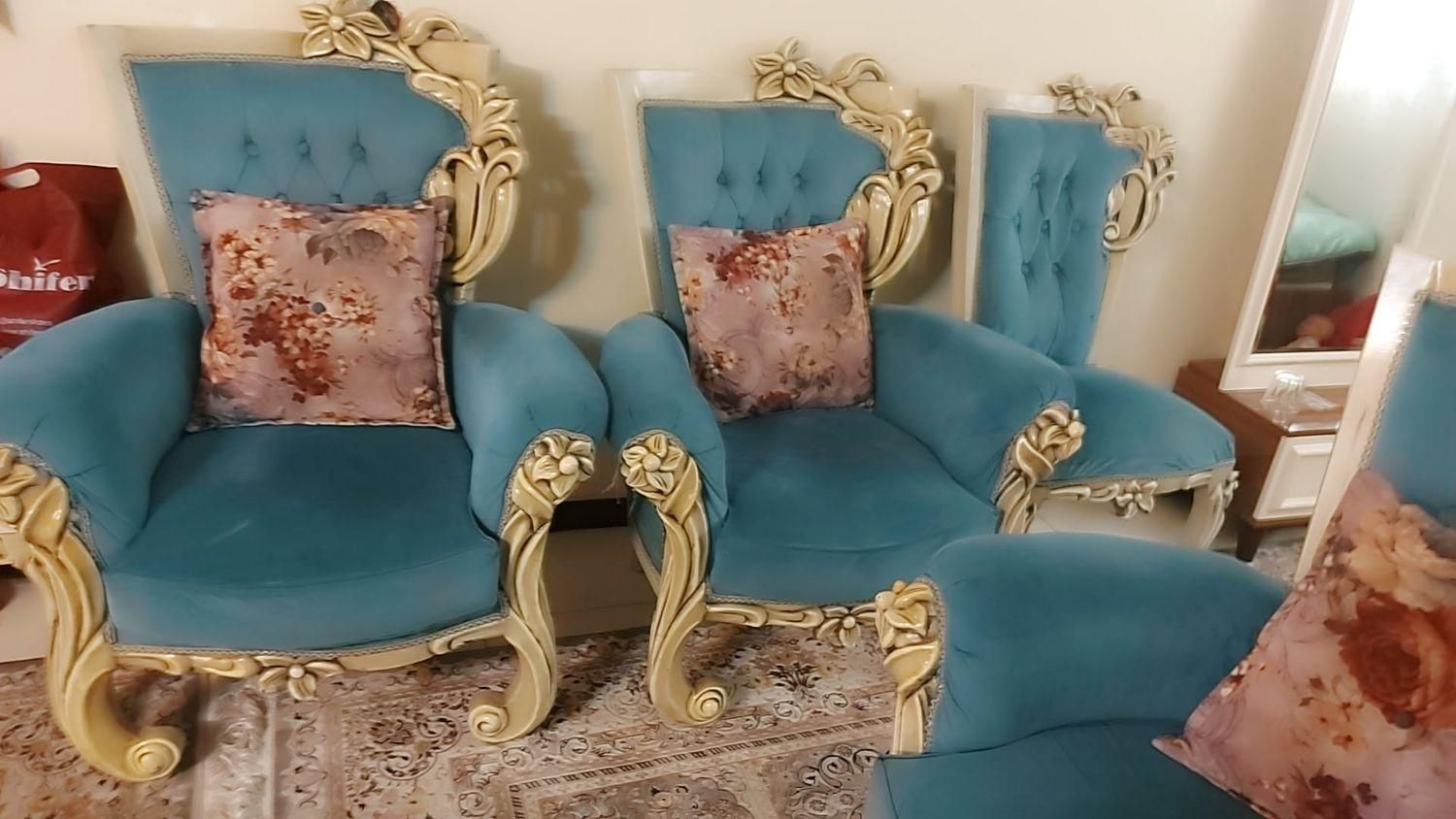 مبل ۹ نفره /فوم سرد ۱۵سانت/جلو مبلی|مبلمان خانگی و میز عسلی|تهران, ائمه اطهار|دیوار