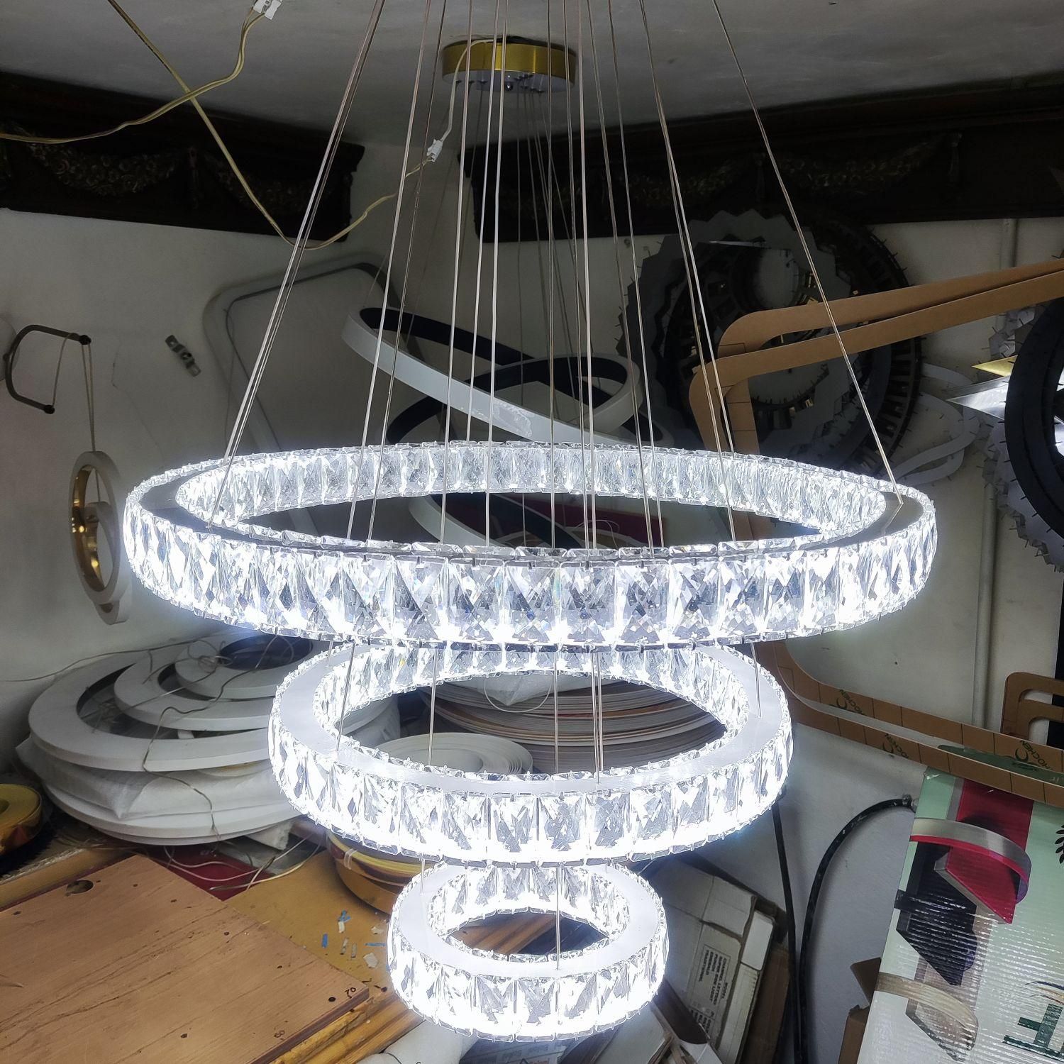 لوستر مدرن کریستالی|لوستر و چراغ آویز|کرج, حیدرآباد|دیوار