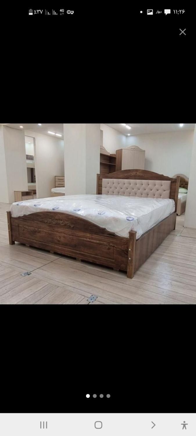 تخت ۲ نفره  رژین لمسه دار|تخت و سرویس خواب|قزوین, |دیوار