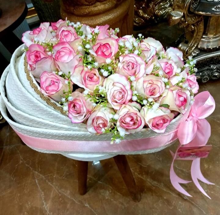 باکس گل مصنوعی گهواره ای نوزاد|گل مصنوعی|قم, باجک یک|دیوار