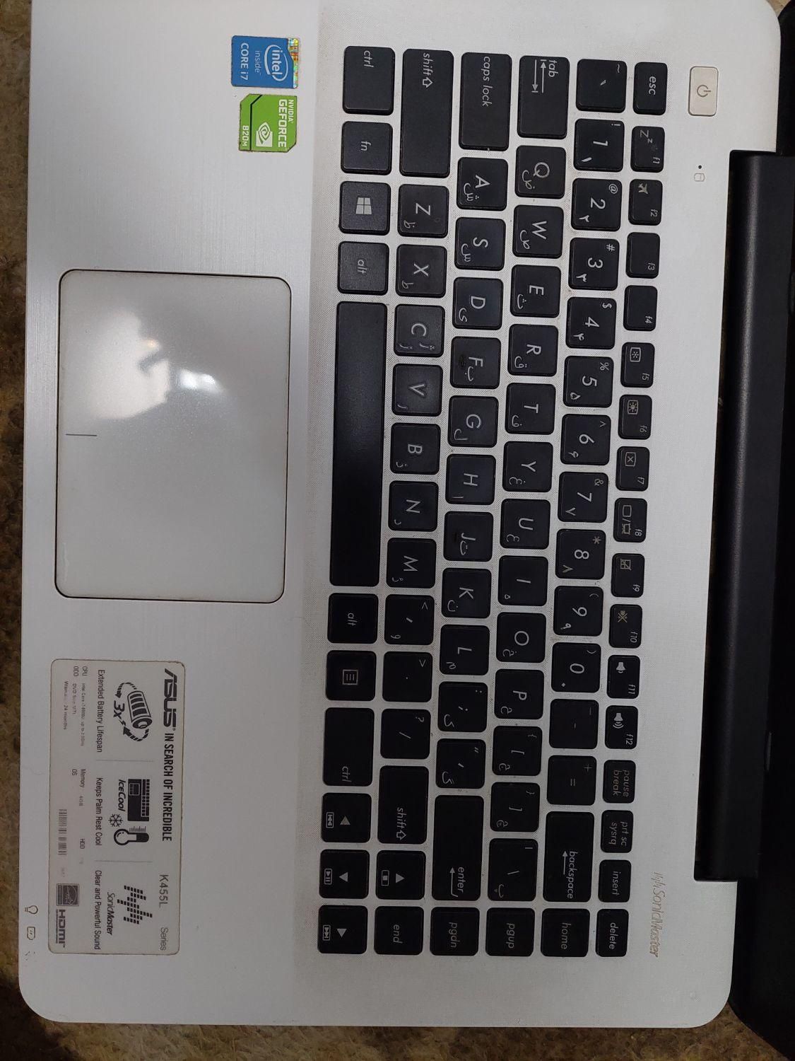 لپ تاپ ایسوس مدل K455L|رایانه همراه|تهران, فاطمی|دیوار