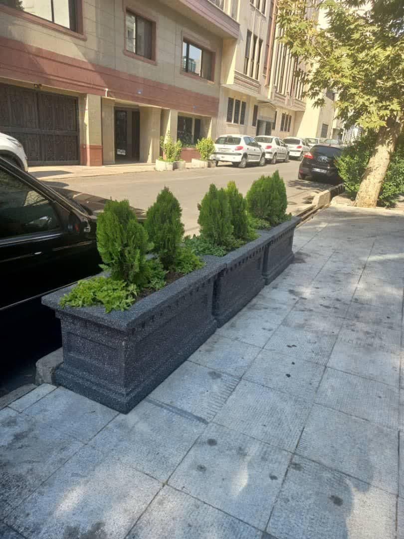 گلدان فلاور باکس بتنی سنگین مستطیل آلاچیق|مصالح و تجهیزات ساختمان|تهران, چیتگر شمالی|دیوار