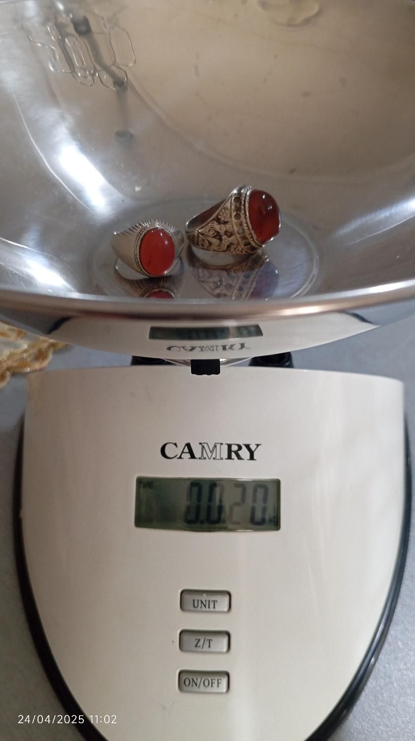 ۲عدد انگشتر نقره|جواهرات|ماهدشت, |دیوار