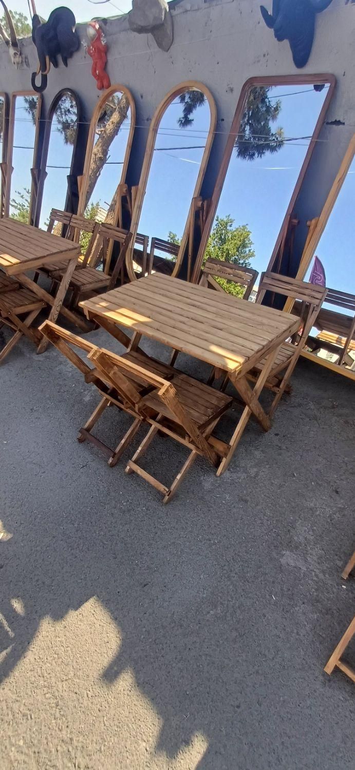 میز وصندلی چوبی و مکپی تاشو برای منازل و کافه|فروشگاه و مغازه|مشکین‌دشت, |دیوار