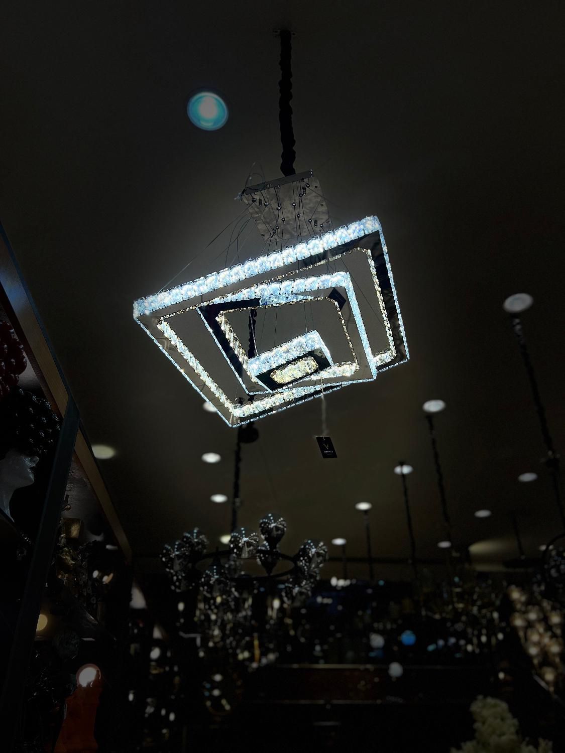 لوستر اس ام دی کریستالی کنترل دار عمده و تک|لوستر و چراغ آویز|مشهد, توس (بلوار توس)|دیوار