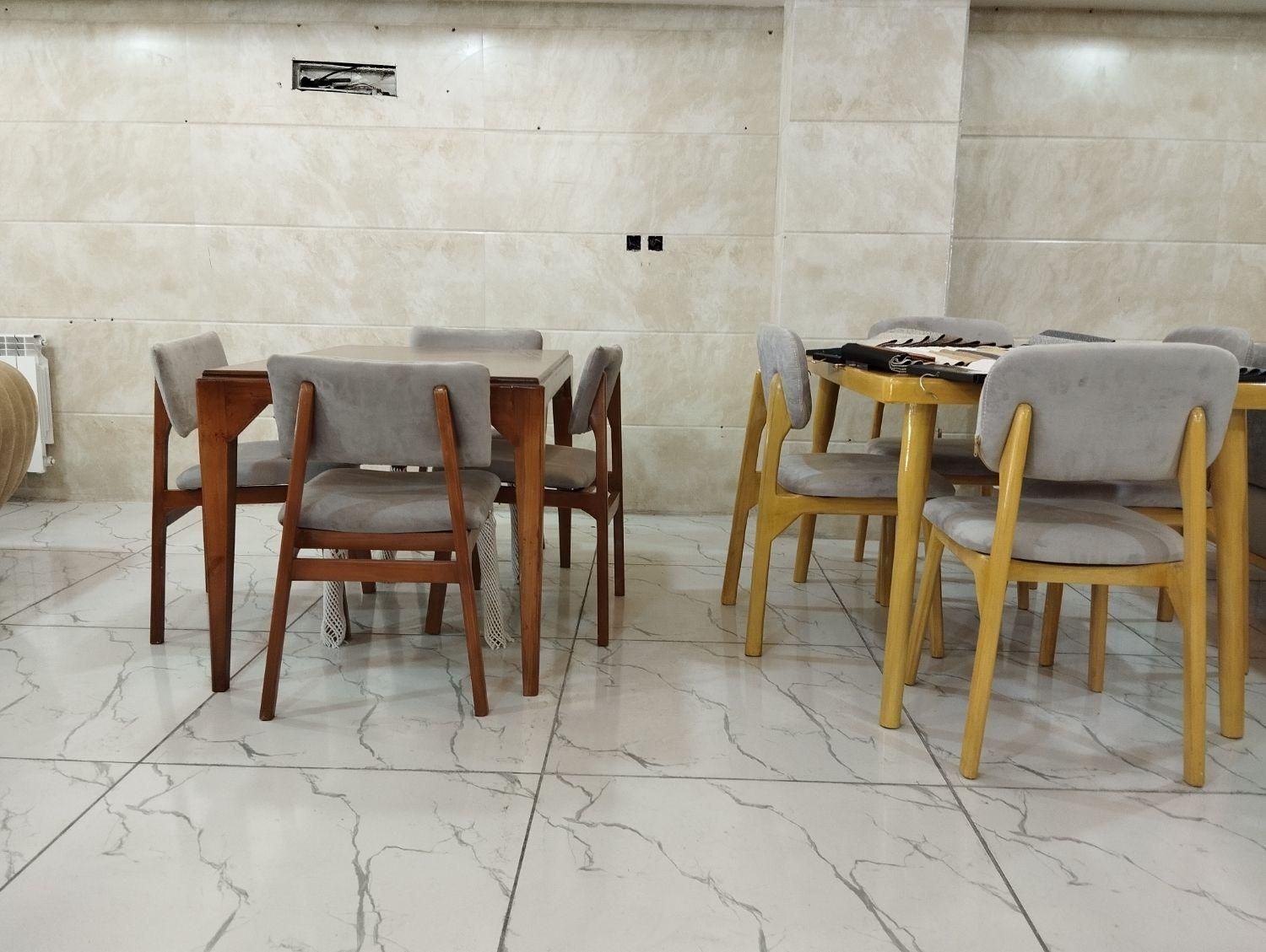 نهارخوری مینیمال،انصارکالا،چوب وارداتی،قرنی۱۲۳|میز و صندلی غذاخوری|یاسوج, |دیوار
