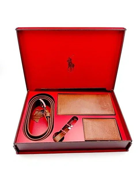 ست هدیه کیف و کمربند مردانه چرم طبیعی طرح POLO|کیف، کفش، کمربند|تهران, نیروی هوایی (پیروزی)|دیوار