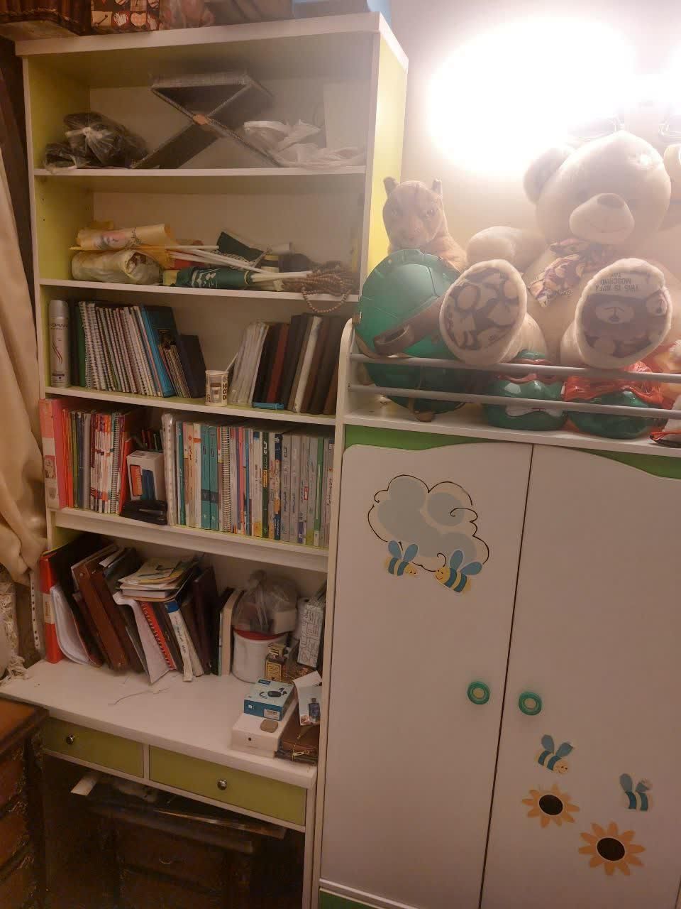 سرویس خواب کودک+کتابخانه+میز تحریر|تخت و سرویس خواب|ری, جوانمرد قصاب|دیوار