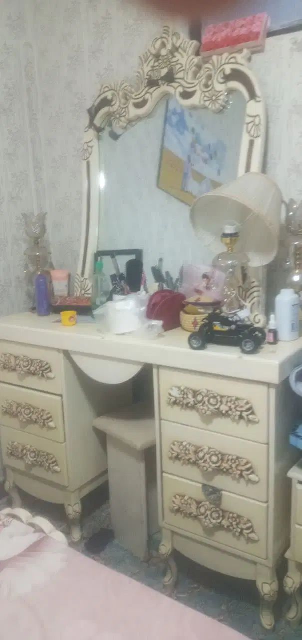 اینه ودراور وپاتختی|تخت و سرویس خواب|مشهد, میعاد (شهرک غرب)|دیوار