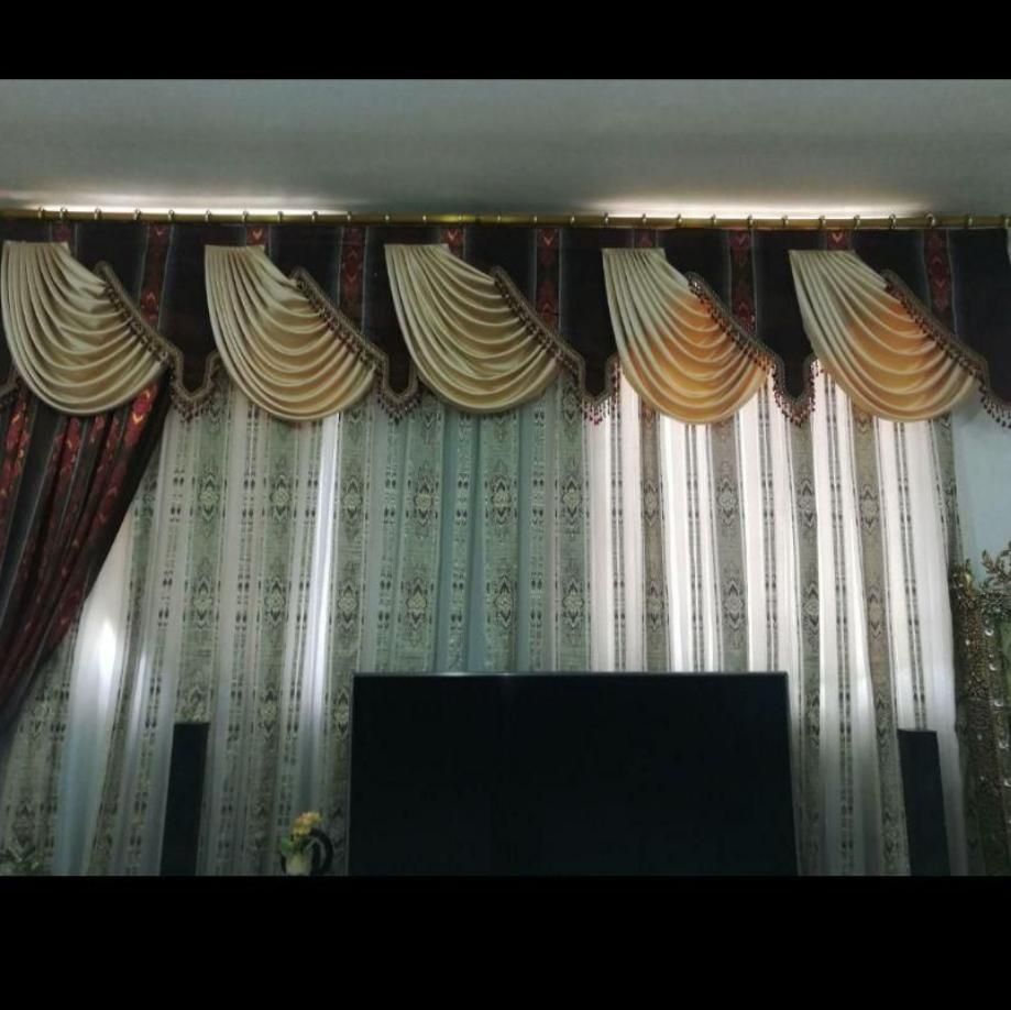 پرده مجلسی تمیز و سالم بدون آستر|پرده، رانر، رومیزی|خرم‌آباد, |دیوار