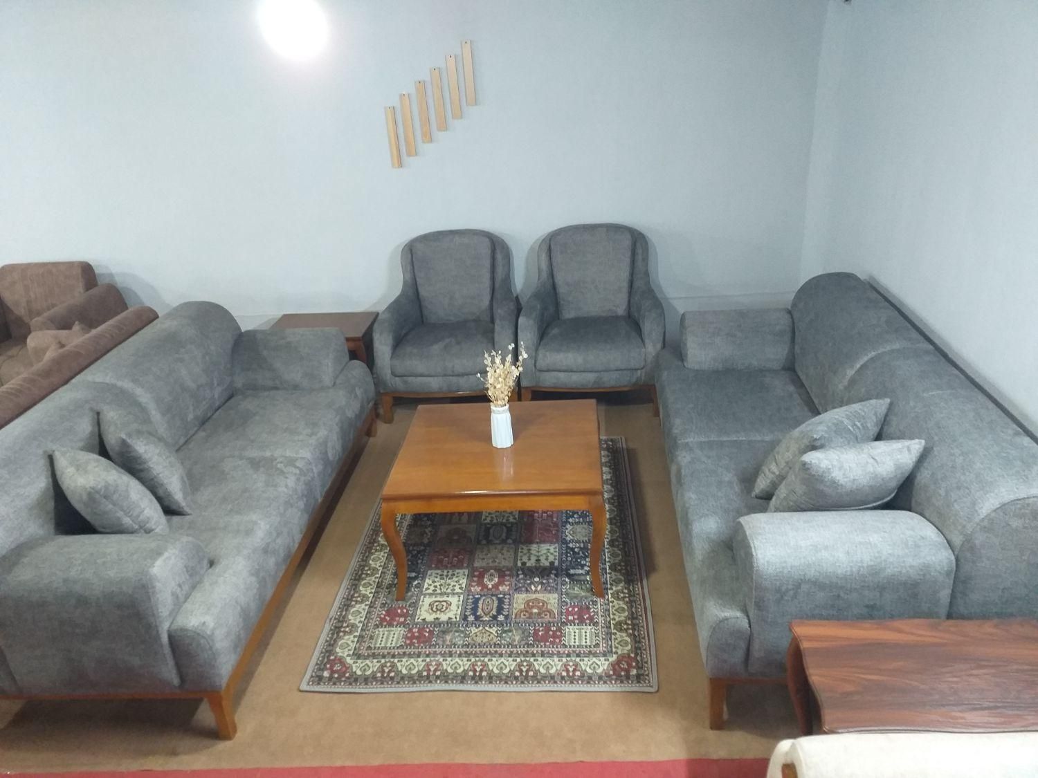 مبل بنفیکا ۸ نفره. پارچه لینا خارجی. چکی بدون سود|مبلمان خانگی و میز عسلی|ساری, |دیوار