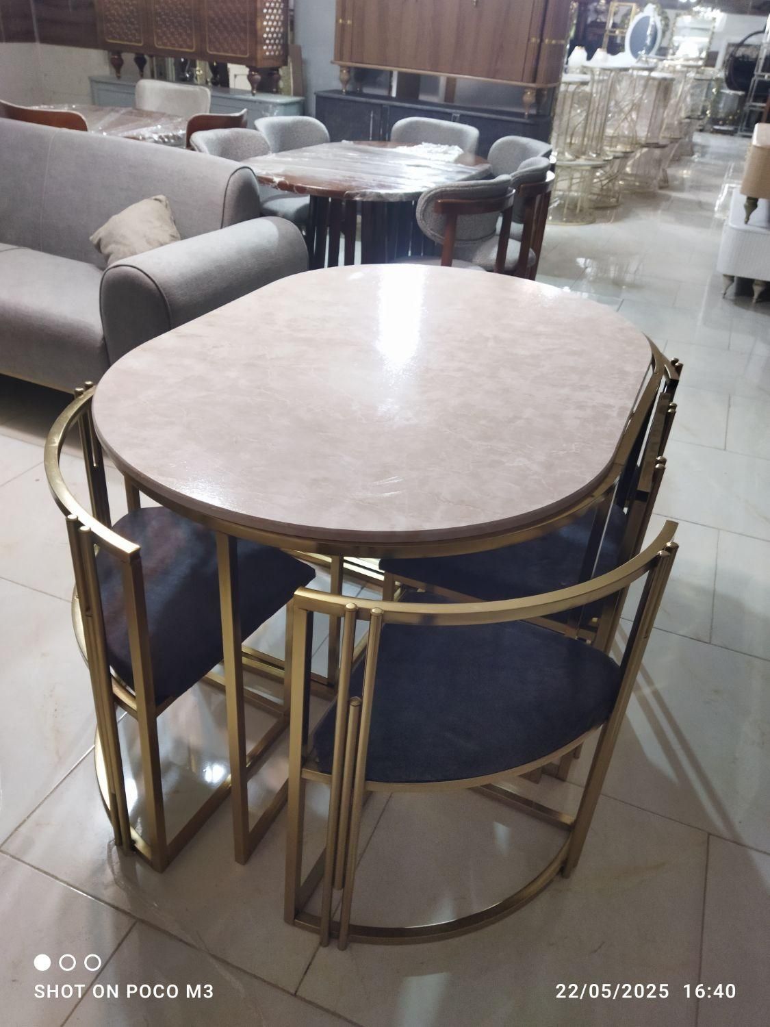 میز غذا خوری کمجا فلزی فورتیک|میز و صندلی غذاخوری|ارومیه, |دیوار