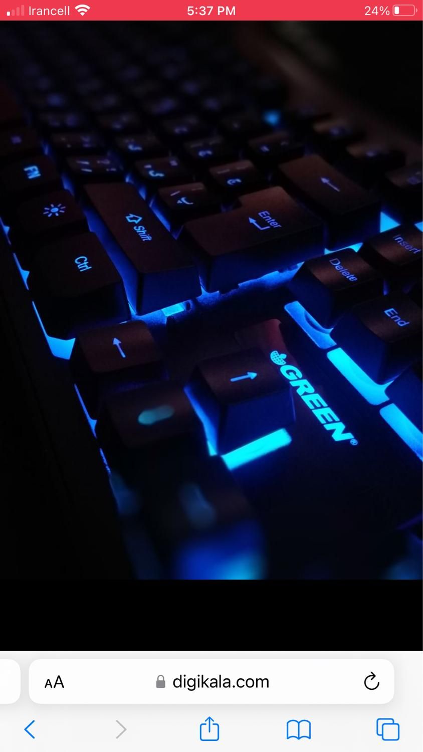 کیبورد گیمینگ گرین مدل GK601-RGB|قطعات و لوازم جانبی رایانه|اراک, |دیوار