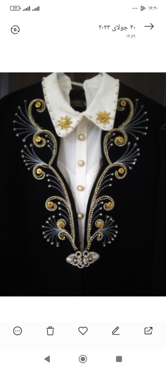 کت و سارافون کار شده سایز ۴۸|لباس|اردبیل, |دیوار